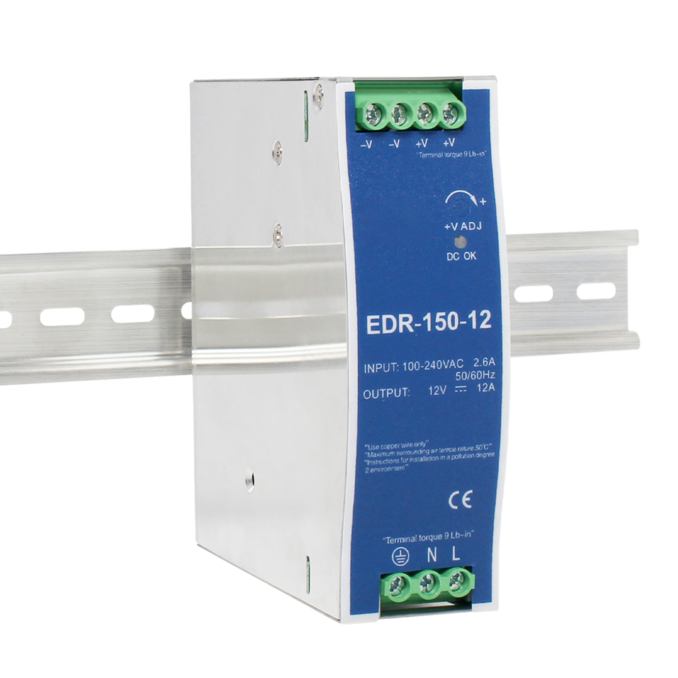 Metal Case Din Rail EDR-150W power supply - Image 6
