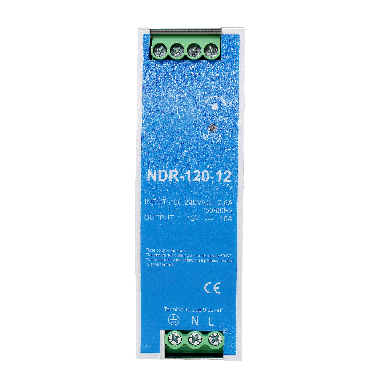 Metal Case Din Rail NDR-120W power supply - Image 3